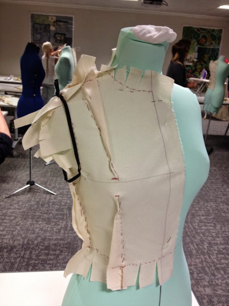 Dressmaking Workshop - pattern making on a mannequin