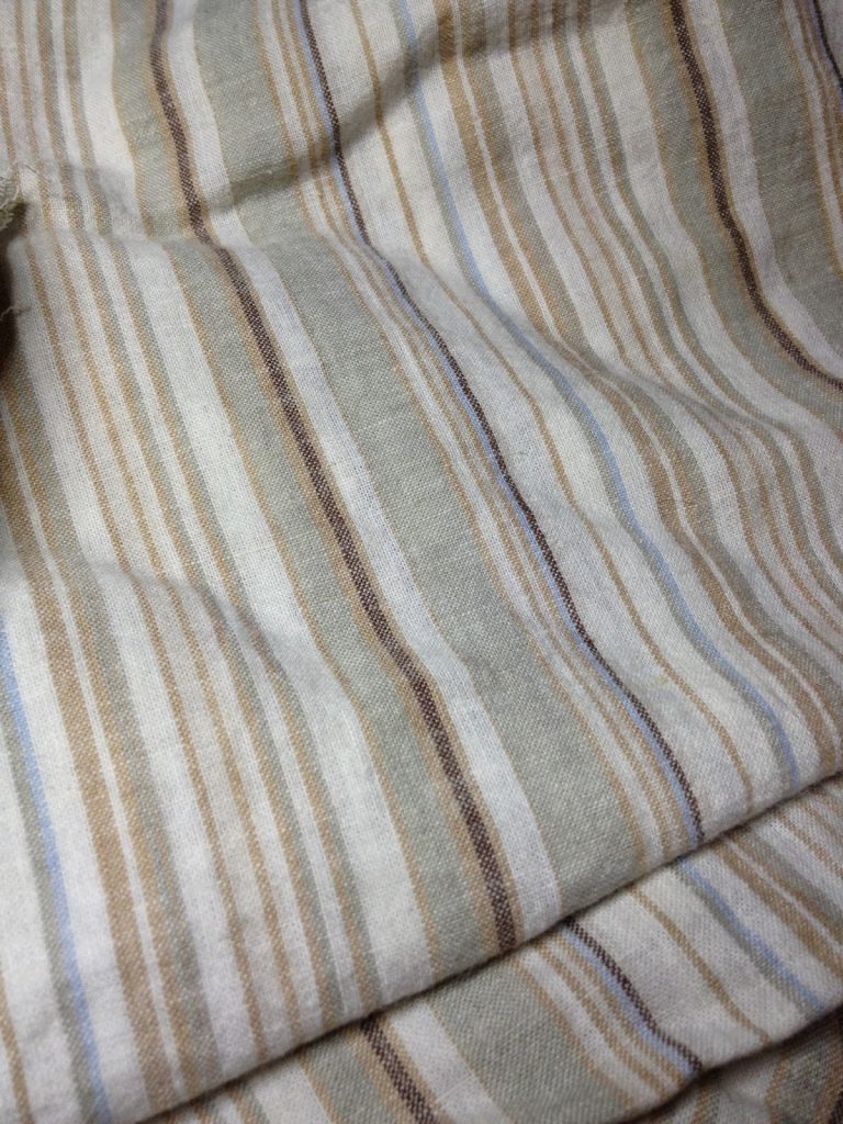 ugly striped fabric ready to over dye