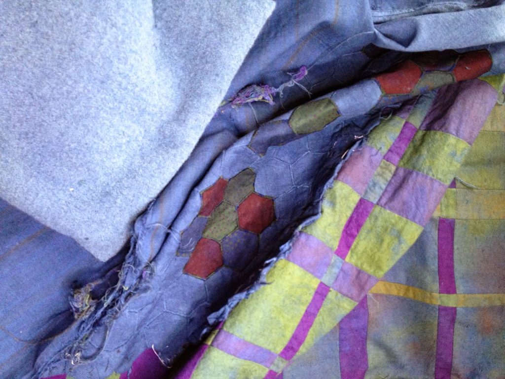 textiles after over dyeing