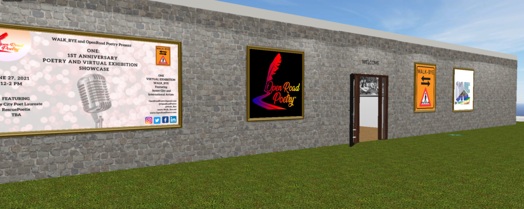 The entrance to the virtual Walk Bye Anniversary Exhibition