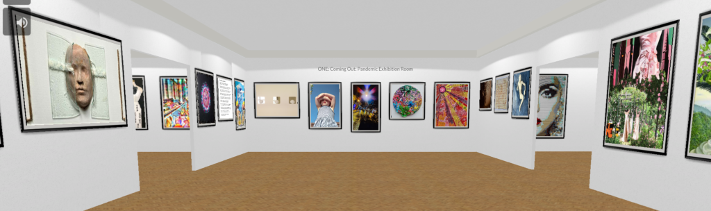 Artwork on display in the virtual Walk Bye Anniversary Exhibition