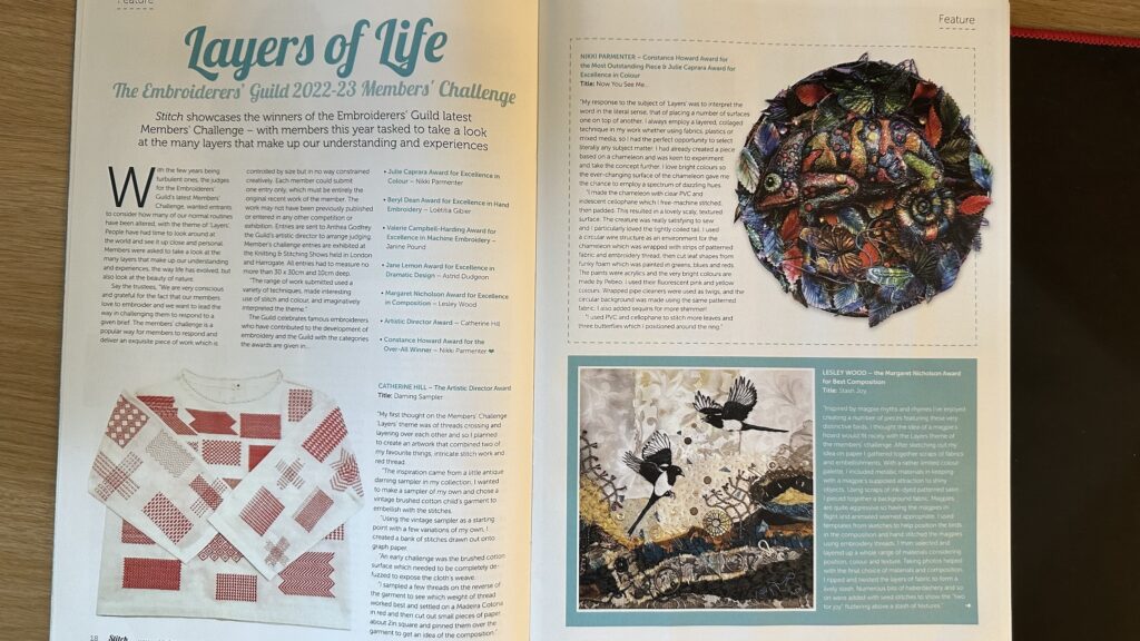 Article in Stitch Magazine Issue 146