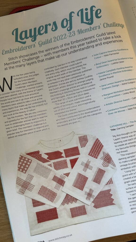 Article in Stitch Magazine Issue 146