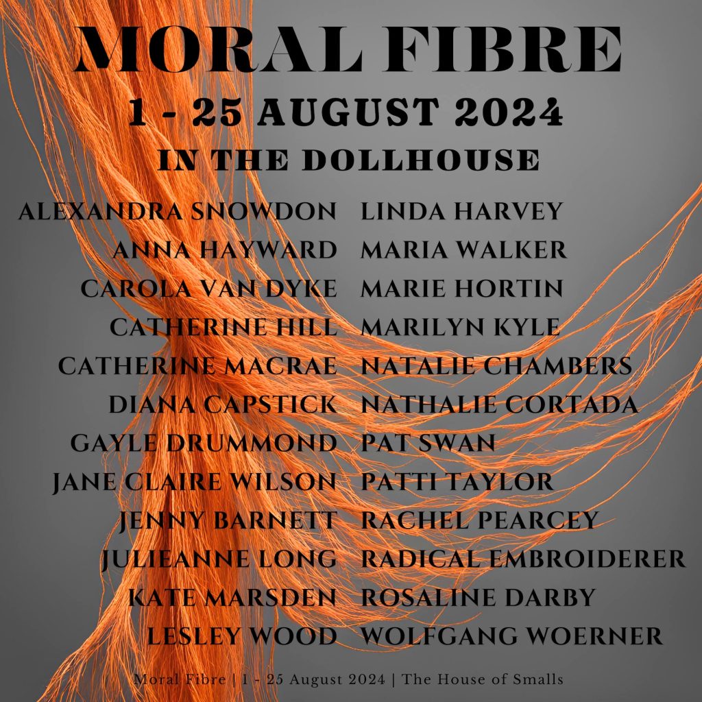 Artists in the Dollhouse 'Moral Fibre' exhibition