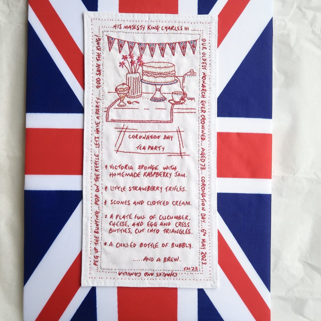 Bunting, Butties and a Brew - part of the Swiss Fiber Art Fanzine